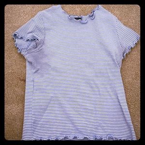 Brandy Melville Blue White Top